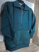 QUINN QUILTED HALF ZIP PULLOVERS-