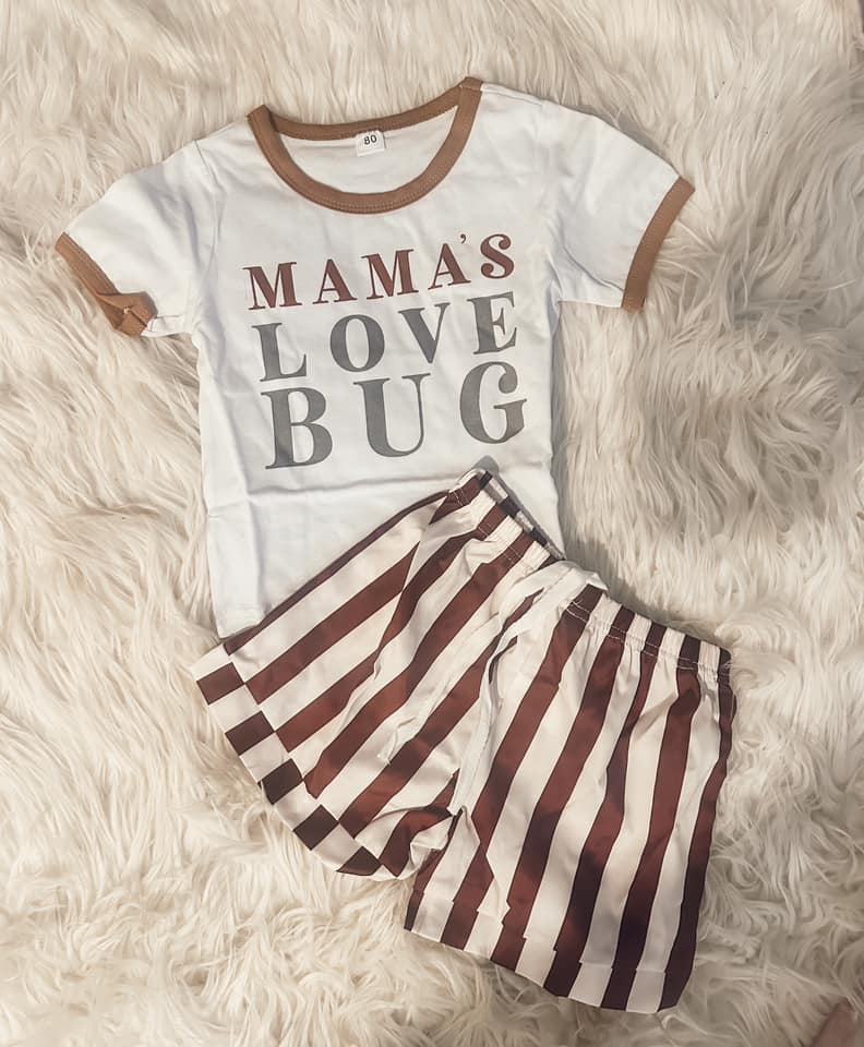 Mama's Love Bug Short Set