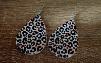 Leopard Teardrop Earrings
