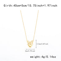 Bow and Heart Necklace