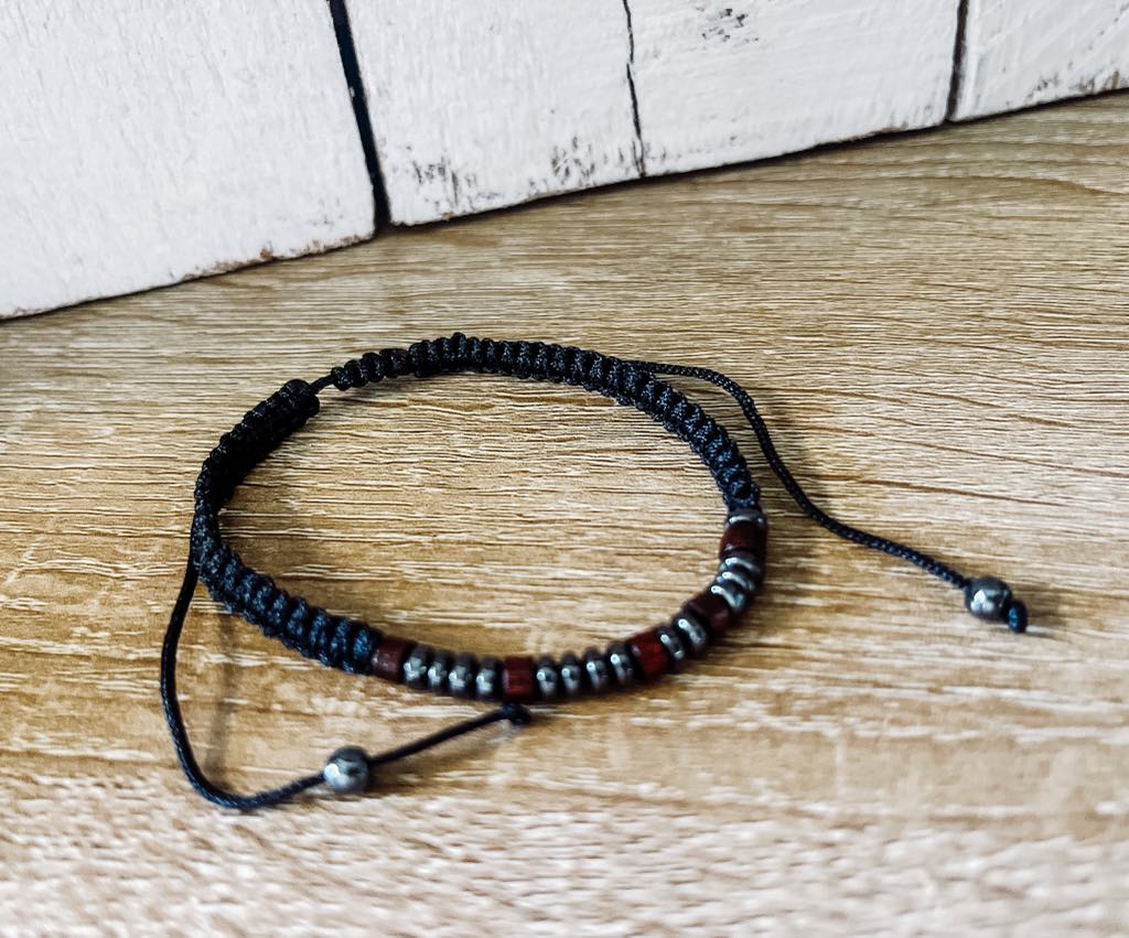 Morse Code "brave" bracelet