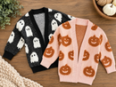 Mommy and Me Fuzzy Halloween Cardi