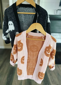 Mommy and Me Fuzzy Halloween Cardi