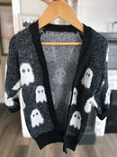 Mommy and Me Fuzzy Halloween Cardi