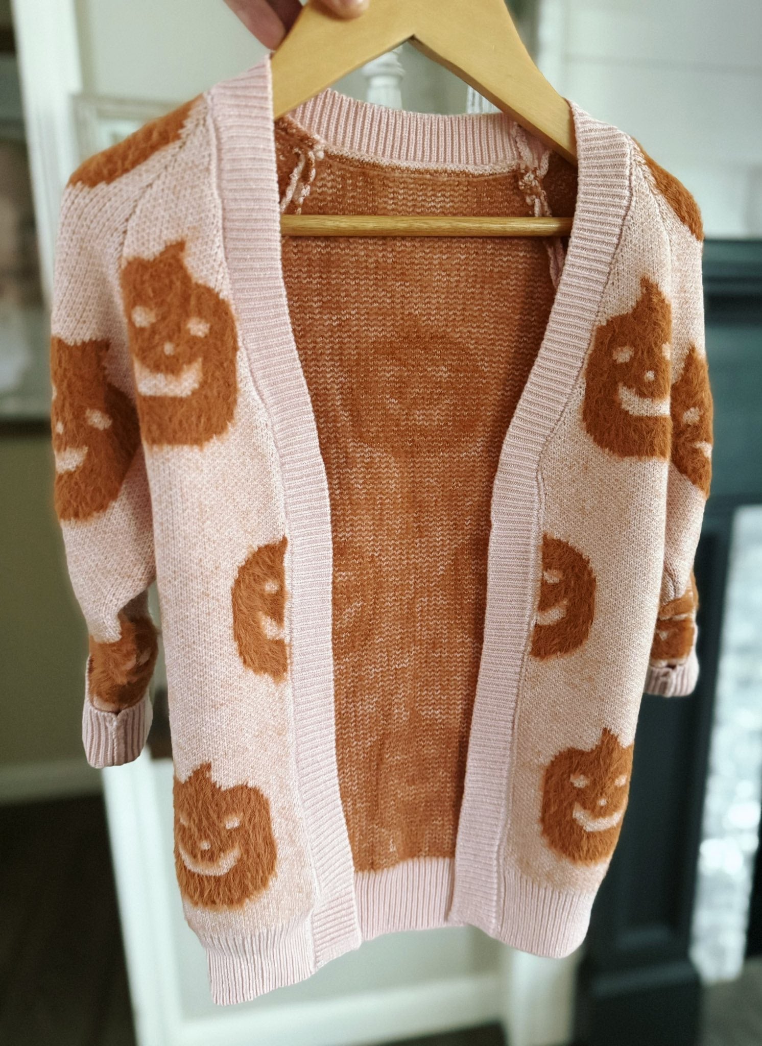 Mommy and Me Fuzzy Halloween Cardi