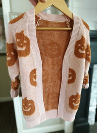 Mommy and Me Fuzzy Halloween Cardi