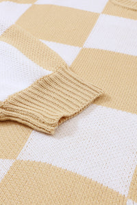 Checkered Oversized Sweater