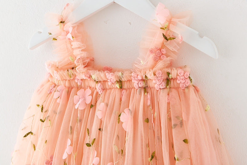 Butterfly & Flower Tulle Twirl Dress