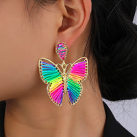 Spring Butterfly Drop Studs
