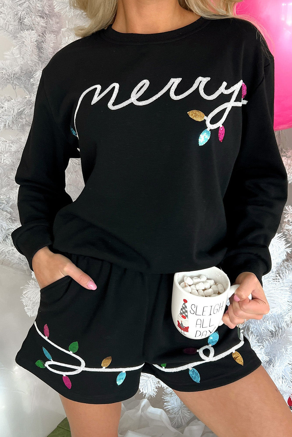 Merry Long Sleeve/Short Set