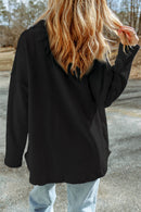 Black Fleece Football Shacket