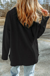 Black Fleece Football Shacket
