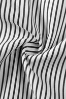 Black Striped Casual Blouse