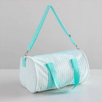 *Embroidered Pastel Duffles*