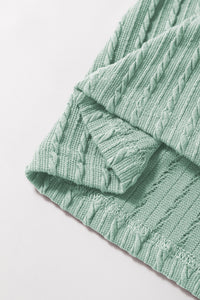 Sleet Solid Color Textured Flutter Sleeve Top