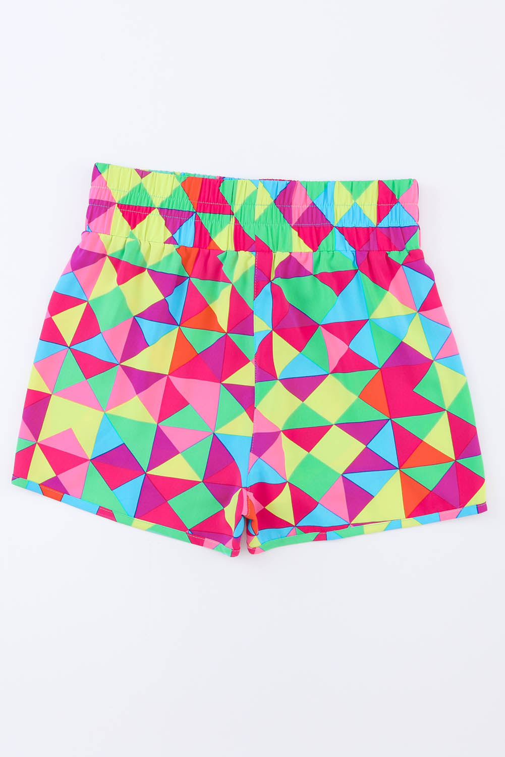 Pink Plaid Print High Waisted Athletic Shorts - The Sapphire Star