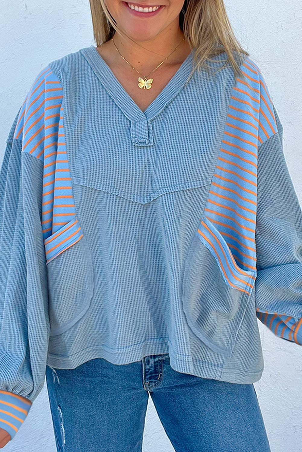 Waffle Baggy Pullover