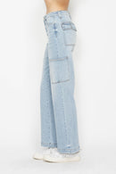 Judy Blue High Waist Straight Cargo Jeans