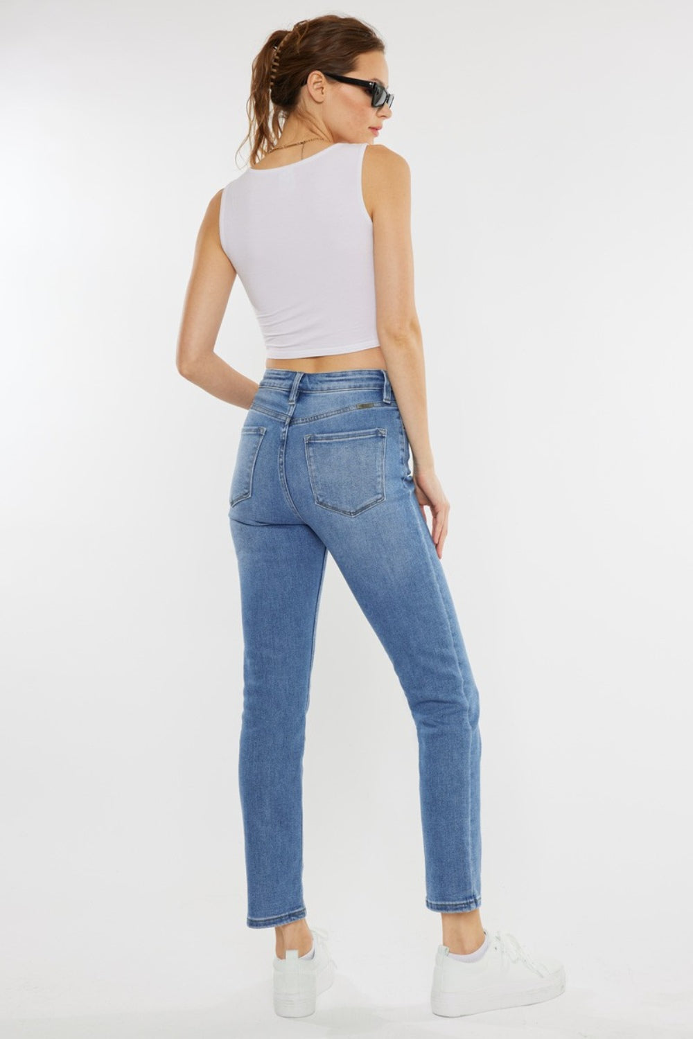 Kancan Full Size Cat's Whiskers High Waist Jeans