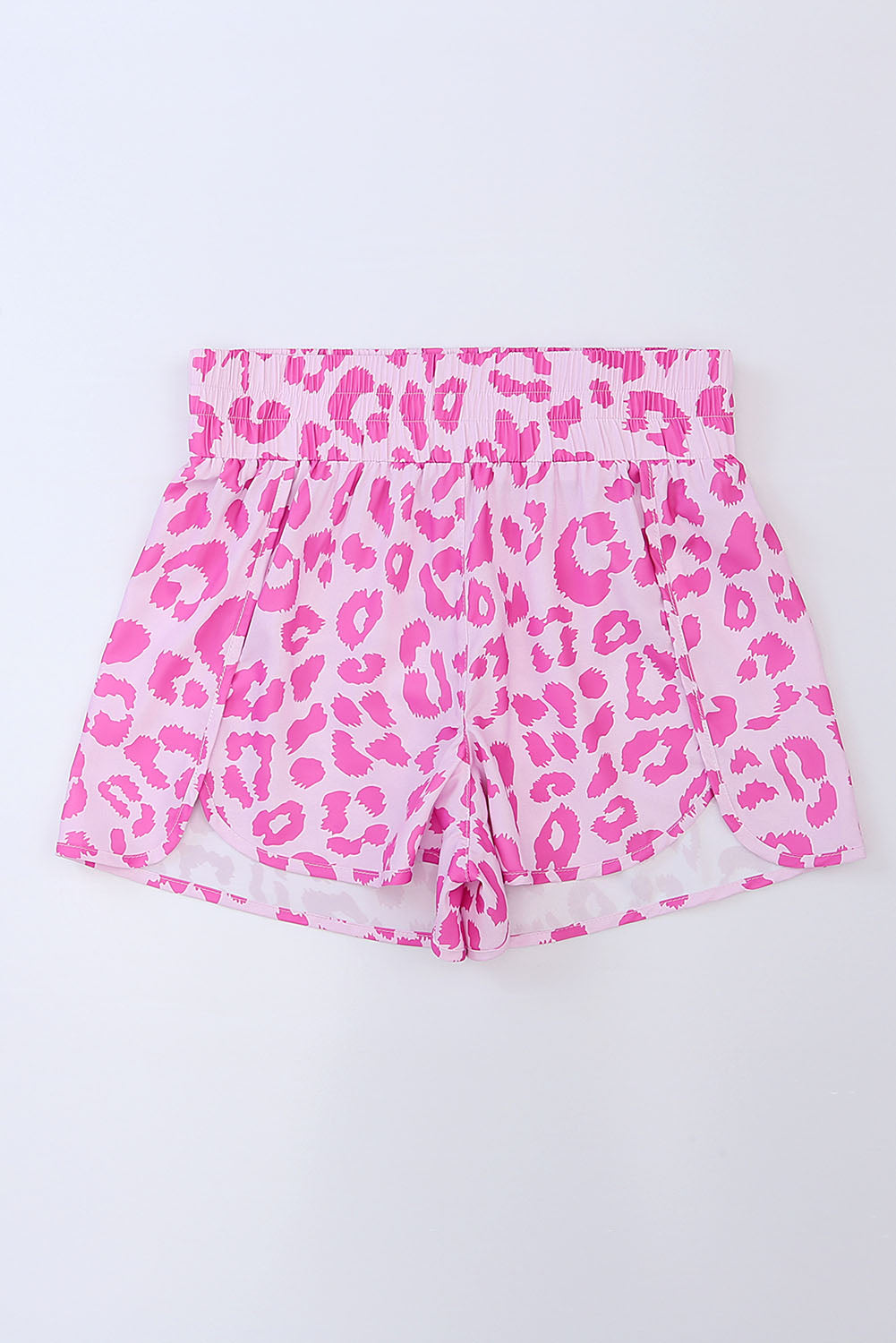 Pink Plaid Print High Waisted Athletic Shorts - The Sapphire Star