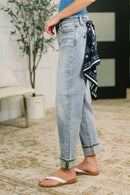 Alex Mid Rise Boyfriend Jean with Bandana Loop