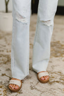 Alyse Mid Rise Destroy & Fray Hem Bootcut