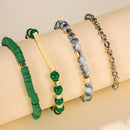Go Green Heishi Bead Bracelet Stacks