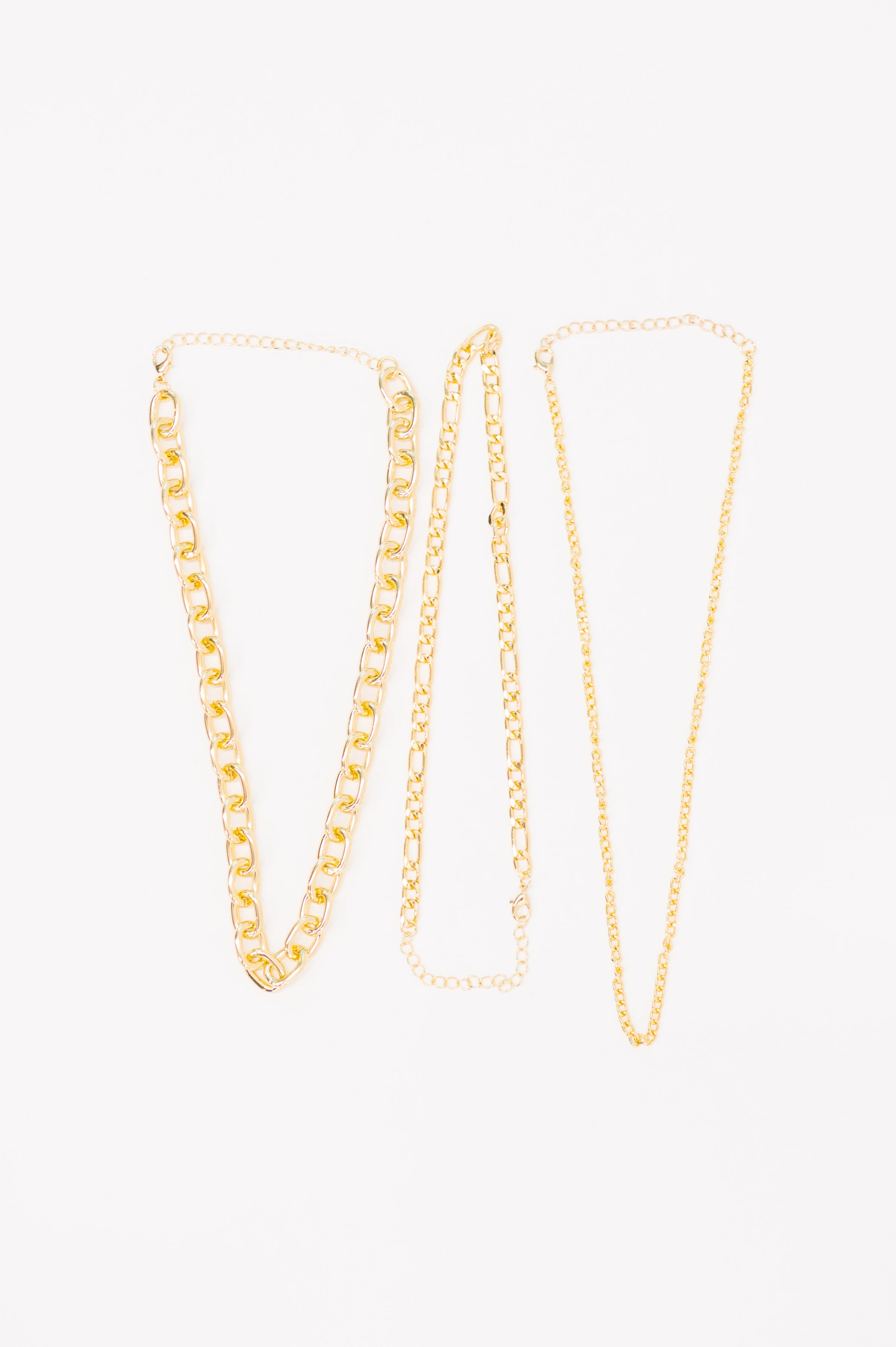 Big, Bold and Beautiful Layered Chunky Necklace in Gold