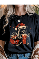 Holiday Raccoon Graphic Tee