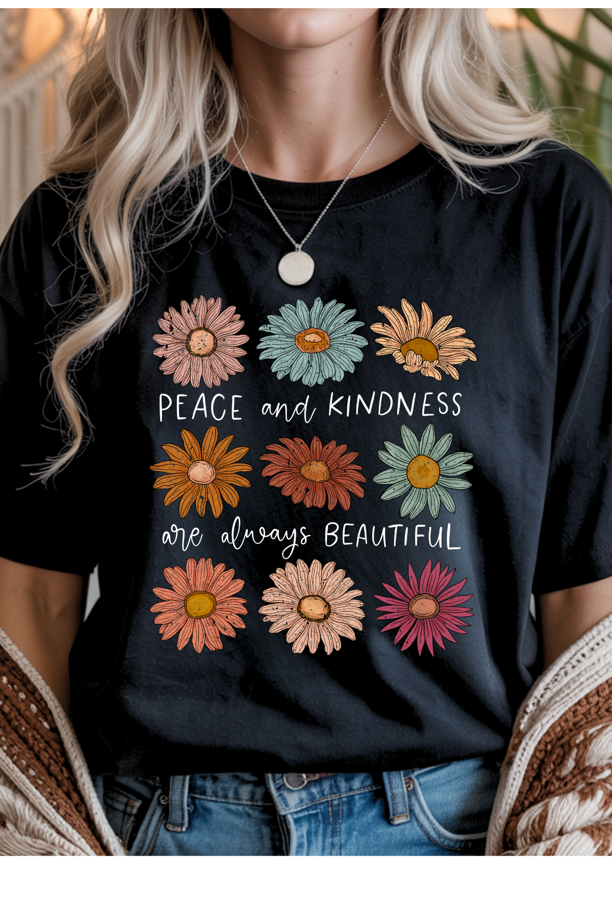 Peace & Kindness Graphic Tee