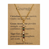 Natural Stone Healing Pendant Necklace
