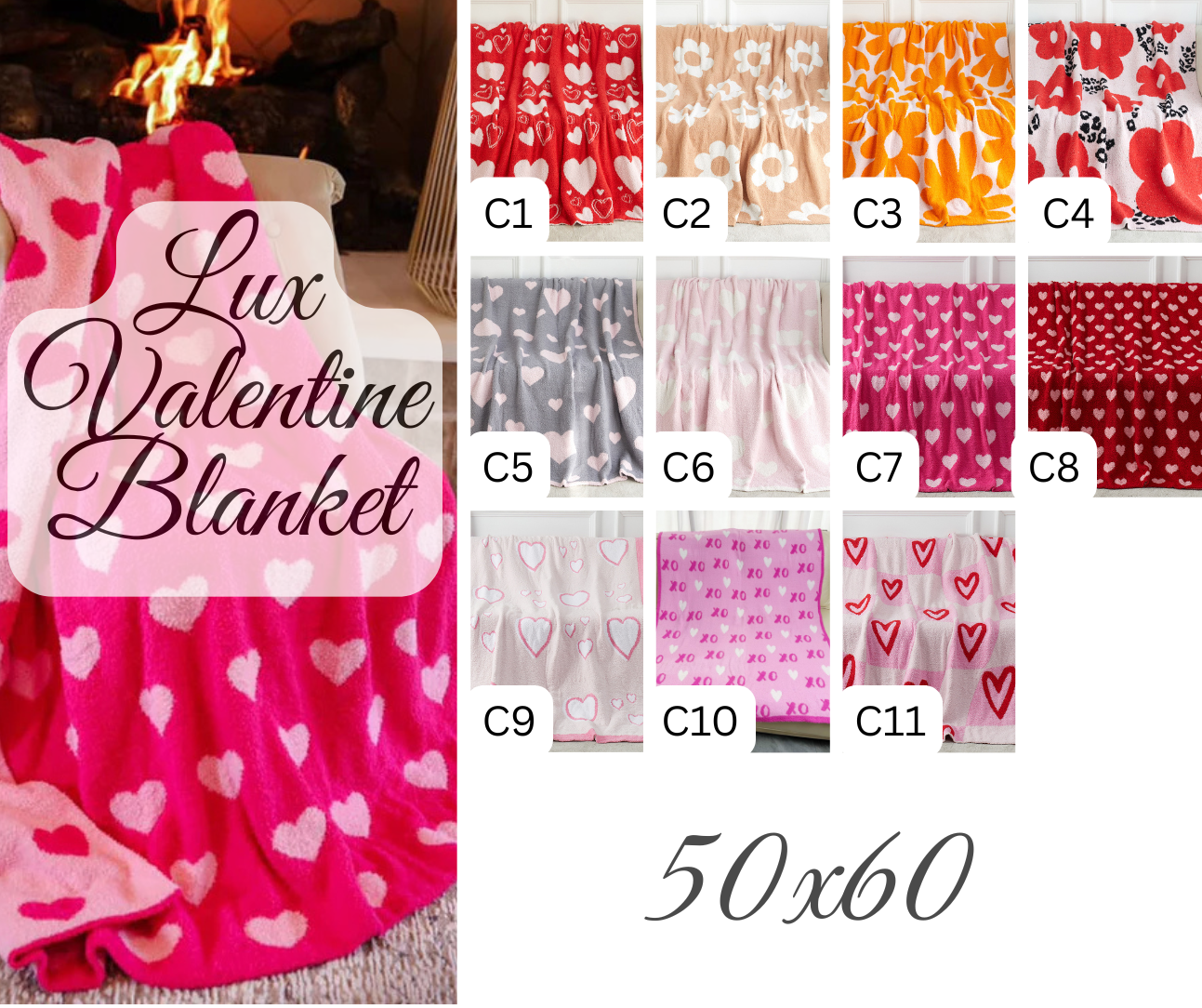 Lux Valentine Blanket