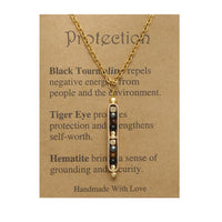 Natural Stone Healing Pendant Necklace