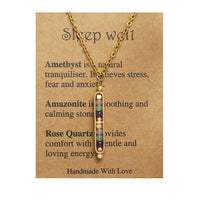 Natural Stone Healing Pendant Necklace