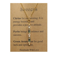 Natural Stone Healing Pendant Necklace