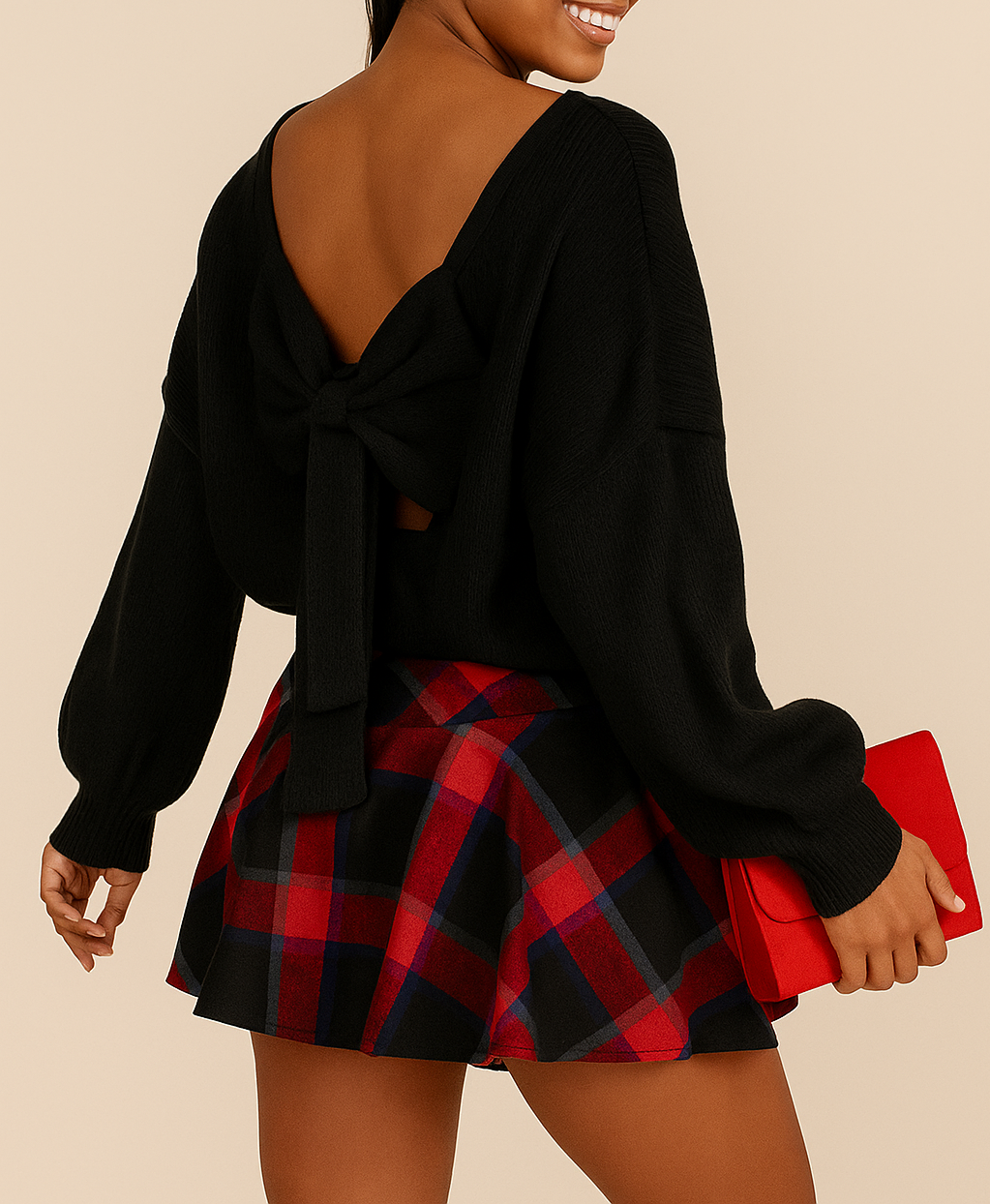 Bow Back Sweater