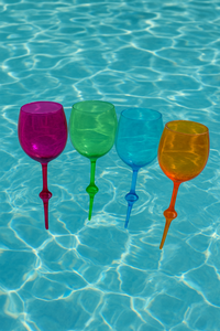 Floating Acrylic wine glass