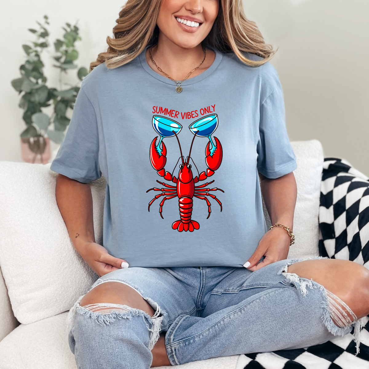 S / Stone Blue Tee
