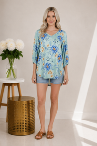 Coastal Bloom Blouse