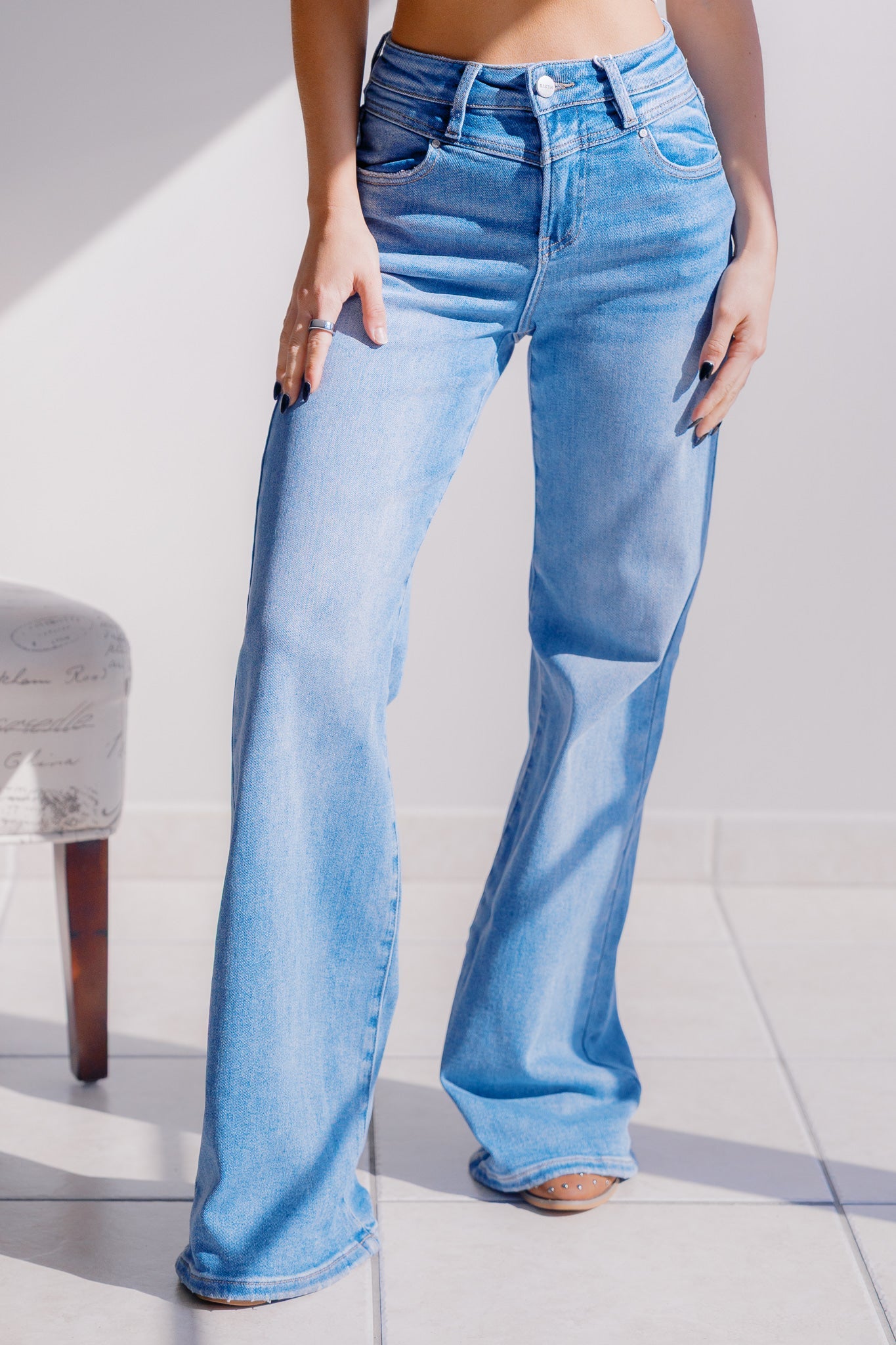Coastal Drift Risen Jeans