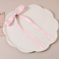 Long Satin Hair Bow