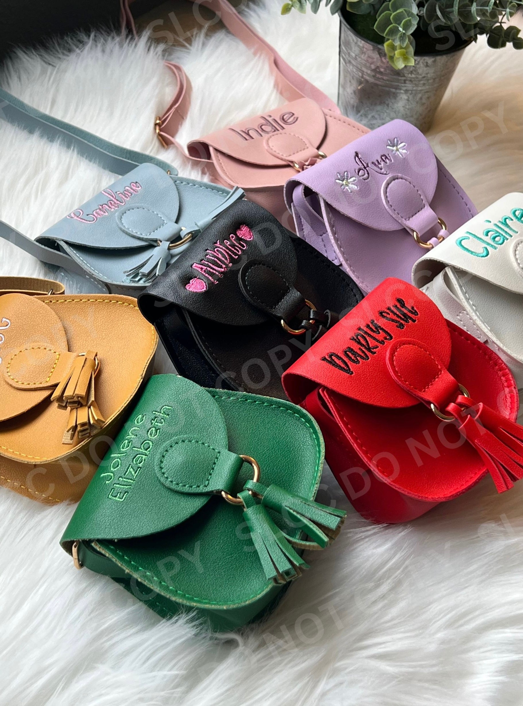 *Custom Embroidered Kids Purses*