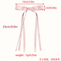 Long Satin Hair Bow