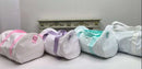 *Embroidered Pastel Duffles*