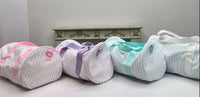 *Embroidered Pastel Duffles*
