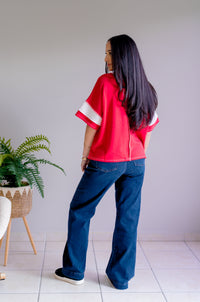 Heartline Exposed Seam Top