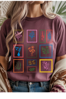 Floral Stamps Graphic Tee