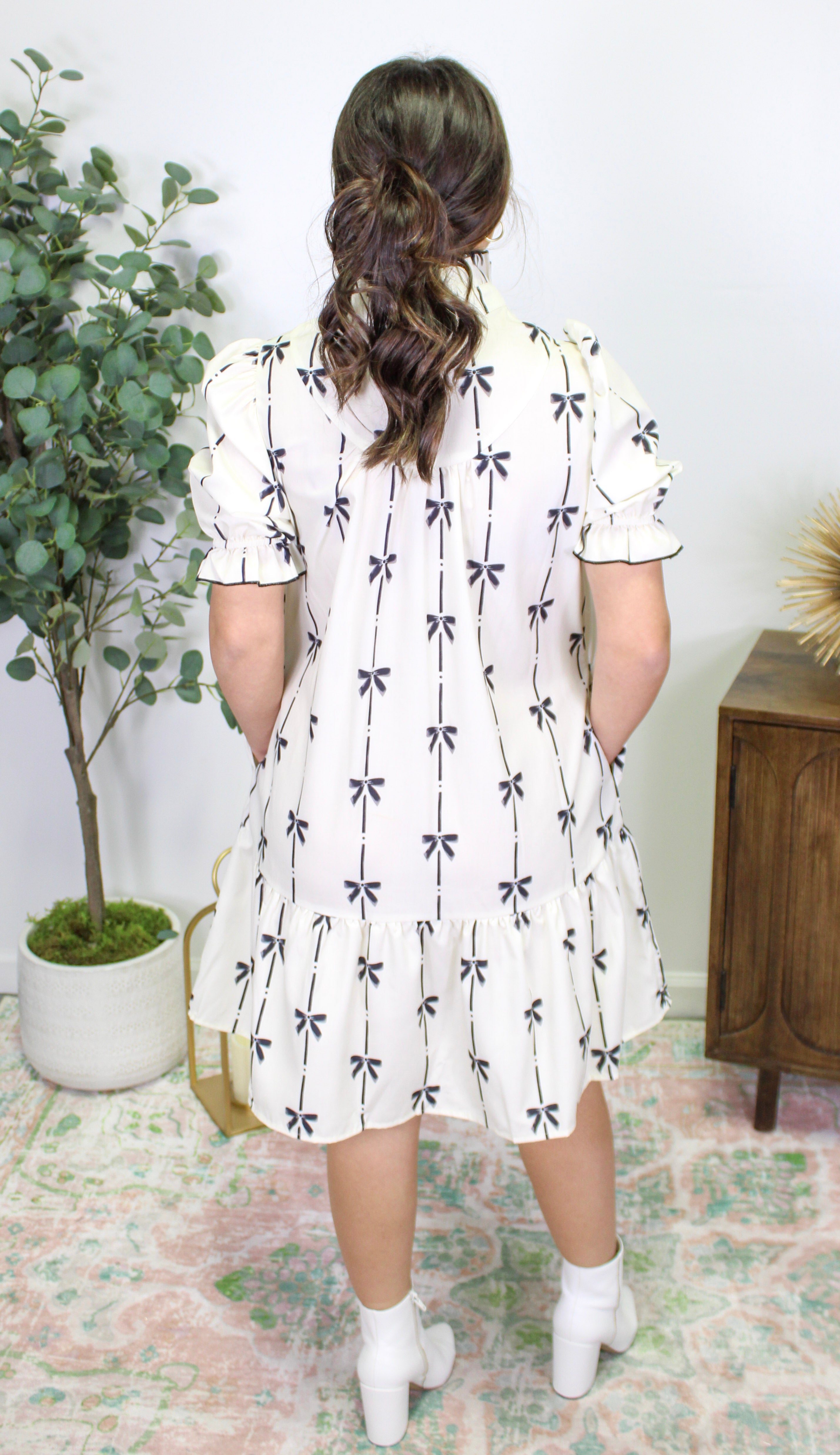 Bow Print Dress