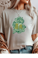 Lucky Drinking Shirt Graphic Tee