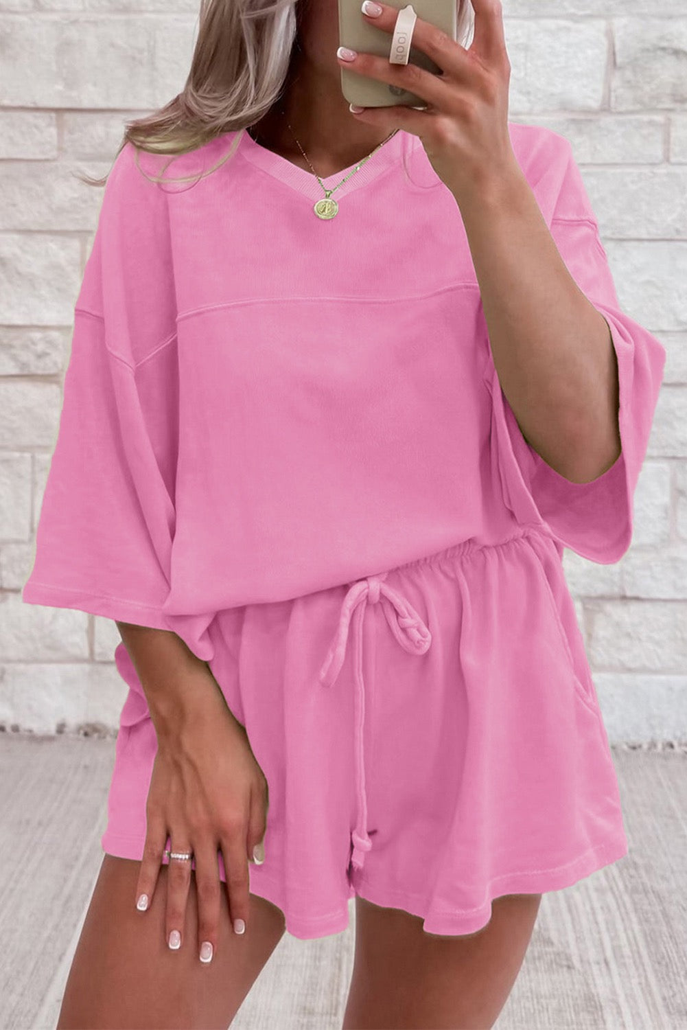 Pink Slouch Set